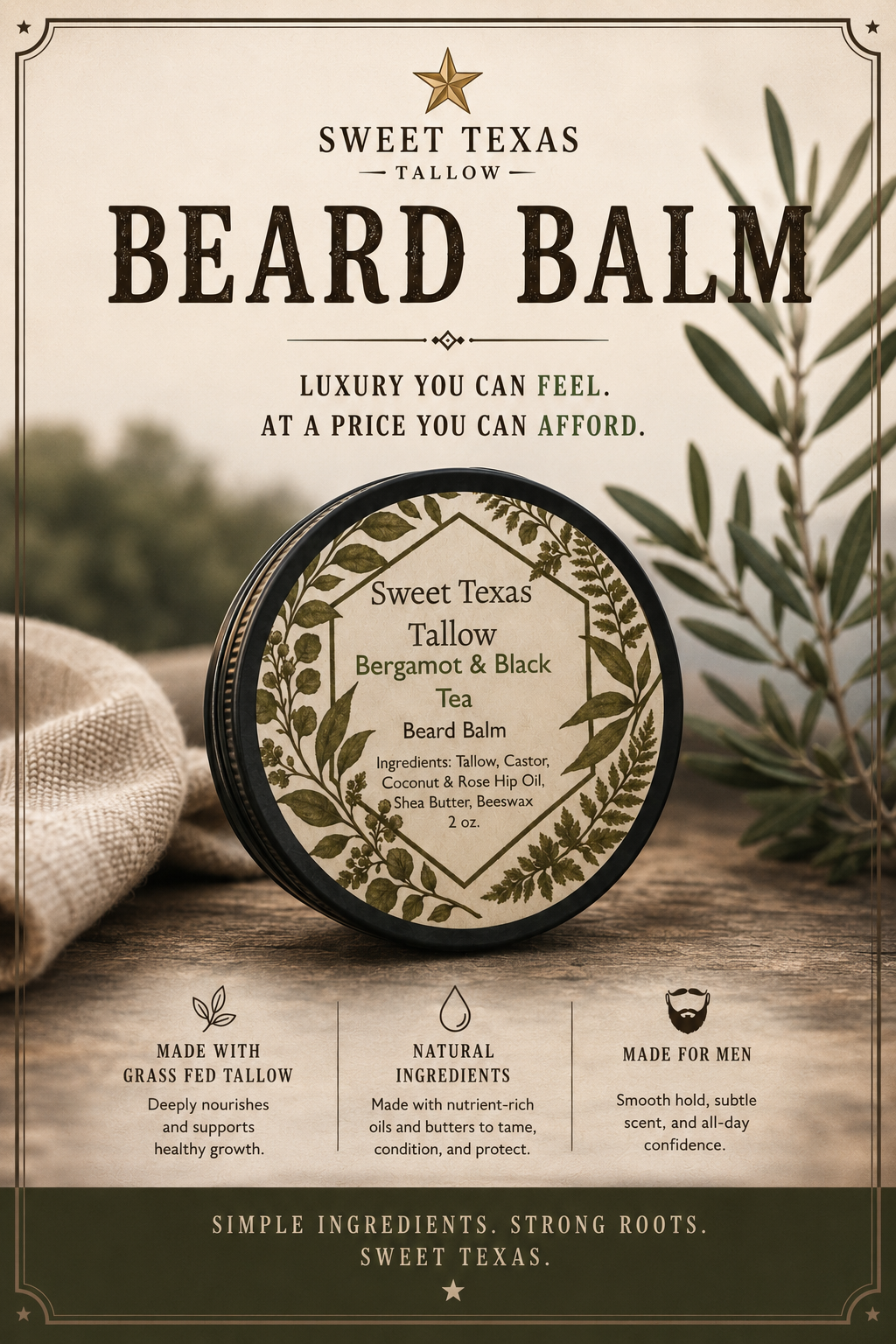 Mens Beard Balm